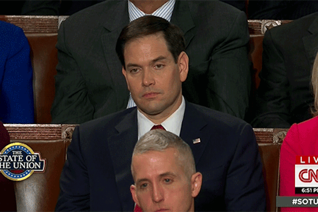 Someone play some Evanescence. He's the Republican's only hope for nominating someone slightly sane.