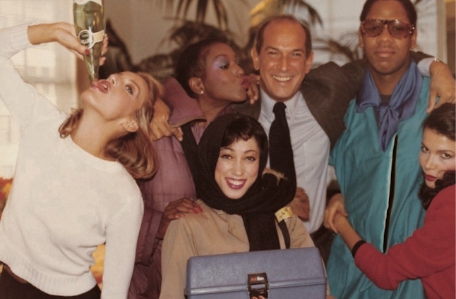Oscar de la Renta, Billie blair, Jerry Hall, Pat Cleveland, Andre Leon Talley, Dalma in the 1970s. found on fashionsizzle.com