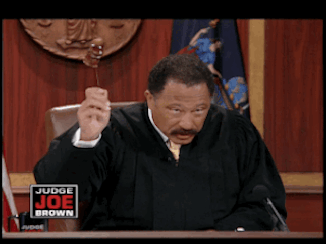 The court hereby gives no shits.